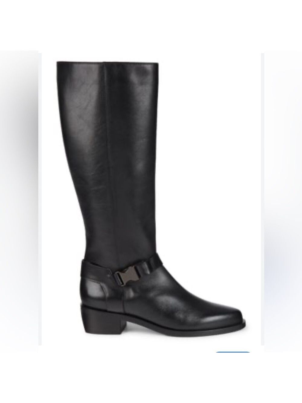 Aquatalia Graciela Black Leather Knee-High Boots, Size 9, Italy. New without box - Picture 11 of 16